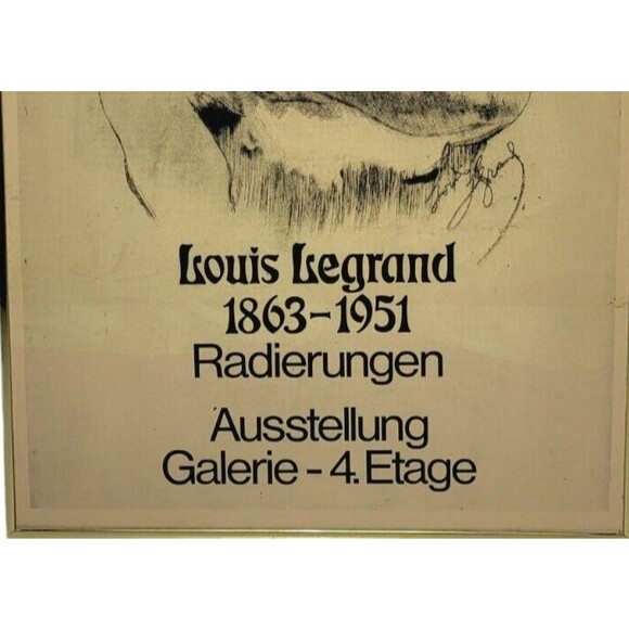 1863-1951 Louis Legrand Radierungen Ausstellung Galerie Ballerina Lithograph Art - Picture 2 of 4